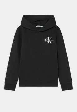 Calvin Klein Jeans SMALL MONOGRAM HOODIE UNISEX - Sweatshirt - Ck Black