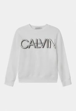 Calvin Klein Jeans LOGO - Sweatshirt - Bright White