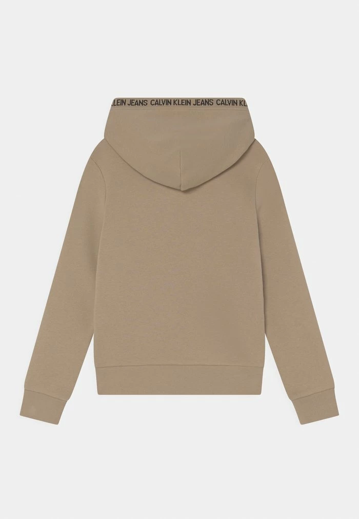 Calvin Klein Jeans INTARSIA LOGO HOODIE UNISEX - Sweat à Capuche - Horseradish 2 Calvin Klein Jeans INTARSIA LOGO HOODIE UNISEX - Sweat à Capuche - Horseradish – Image 2