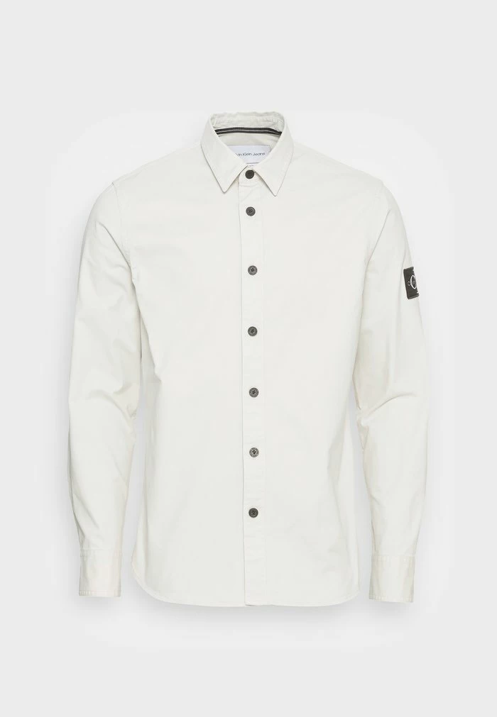 Calvin Klein Jeans MONOGRAM BADGE - Chemise - Stratus Grey 4 Calvin Klein Jeans MONOGRAM BADGE - Chemise - Stratus Grey – Image 4