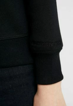Calvin Klein Jeans EMBROIDERY HOODIE - Sweat à Capuche - Black -Calvin Klein Elegant Magasin bebb5136534c436883da82fdba1e53fd