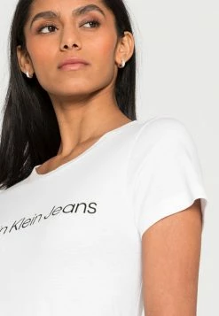 Calvin Klein Jeans INSTITUTIONAL LOGO TEE 2 PACK - T-shirt Imprimé - Bright White/black -Calvin Klein Elegant Magasin c0c5a4b1e9a84480824036c9be0a9c9b