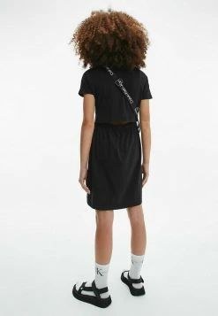 Calvin Klein Jeans METALLIC LOGO - Robe De Jour - Ck Black -Calvin Klein Elegant Magasin c1b59096981546f48d1f97c314745205