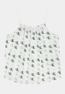 Calvin Klein Jeans MONOGRAM STRAP - Blouse - Off-white