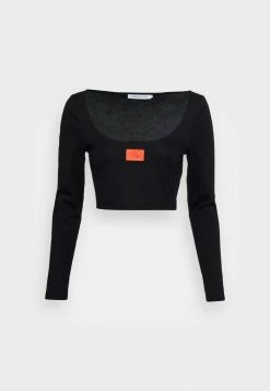 Calvin Klein Jeans SCOOP NECK TEE - T-shirt à Manches Longues - Black 8 Calvin Klein Jeans SCOOP NECK TEE - T-shirt à Manches Longues - Black -Calvin Klein Elegant Magasin c1f63e37363b45968a25c50eae4a5e20