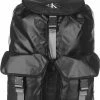 Calvin Klein Jeans UTILITY GRID FLAP - Sac à Dos - Black