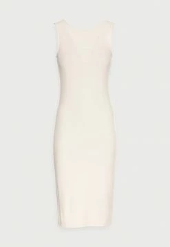 Calvin Klein Jeans RIB ZIP DRESS - Robe En Jersey - Beige -Calvin Klein Elegant Magasin c2e041ae81ff4849a37ea2100b8de42f