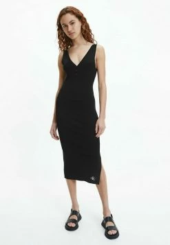 Calvin Klein Jeans SOFT BODYCON - Robe Fourreau - Ck Black