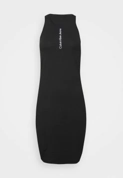 Calvin Klein Jeans FADED LOGO TANK DRESS - Robe En Jersey - Black