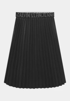 Calvin Klein Jeans PROVOCATIVE MIDI SKIRT - Jupe Plissée - Black
