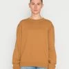 Calvin Klein Jeans CREW NECK UNISEX - Sweatshirt - Tobacco Brown
