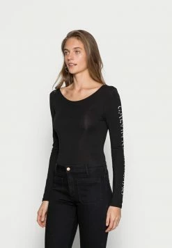 Calvin Klein Jeans SHADOW LOGO - T-shirt à Manches Longues - Black