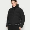 Calvin Klein Jeans LOGO HEM SHORT PUFFER JACKET - Veste D'hiver - Black