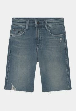 Calvin Klein Jeans RELAXED DESTROY - Short En Jean - Dark-blue Denim