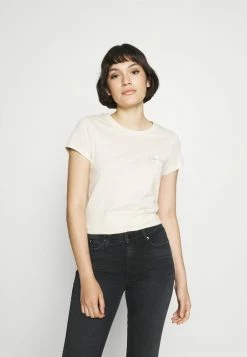 Calvin Klein Jeans MONOLOGO SLIM TEE 2 PACK - T-shirt Imprimé - Off-white