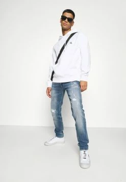 Calvin Klein Jeans ESSENTIAL REGULAR HOODIE - Sweatshirt - Bright White -Calvin Klein Elegant Magasin c529eb33ef5749238311d90d76073f92