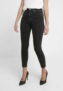 Calvin Klein Jeans HIGH RISE - Jeans Skinny - Ca043 Black