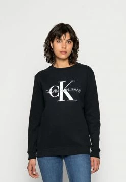 Calvin Klein Jeans CORE MONOGRAM LOGO - Sweatshirt - Black
