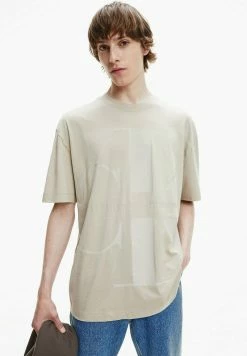 Calvin Klein Jeans BOLD MONOGRAM - T-shirt Imprimé - Crockery