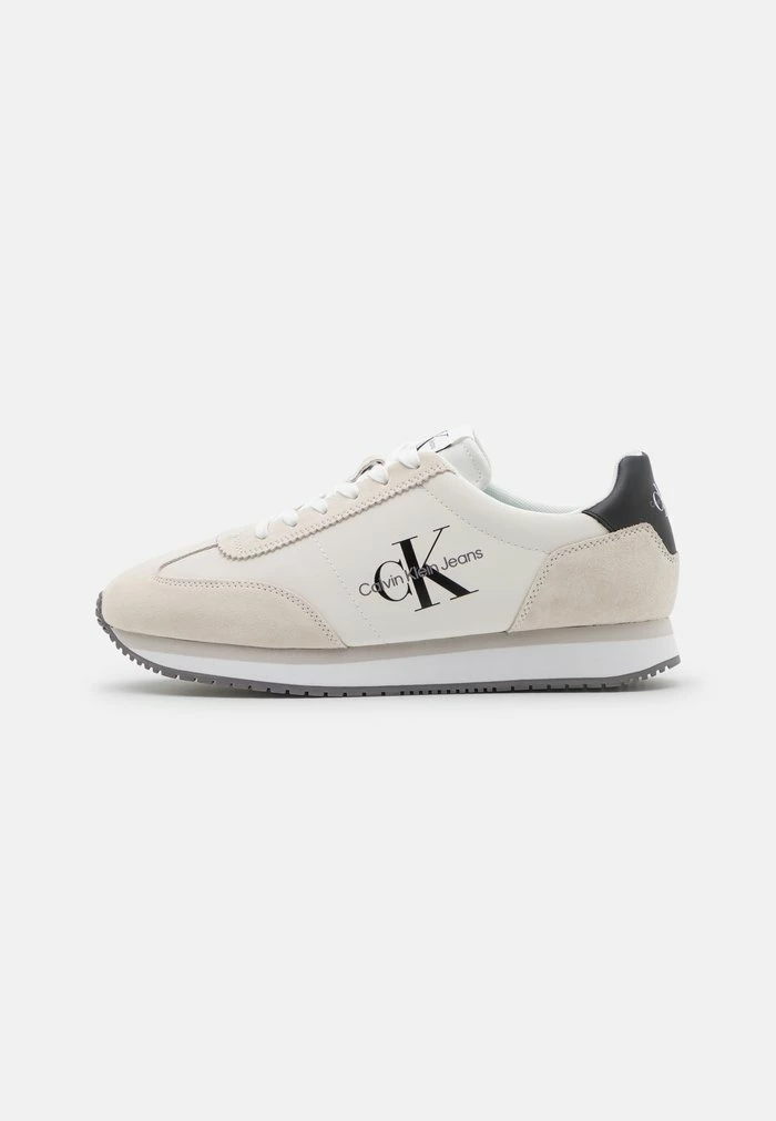 Calvin Klein Jeans RETRO RUNNER - Baskets Basses - Bright White 1 Calvin Klein Jeans RETRO RUNNER - Baskets Basses - Bright White