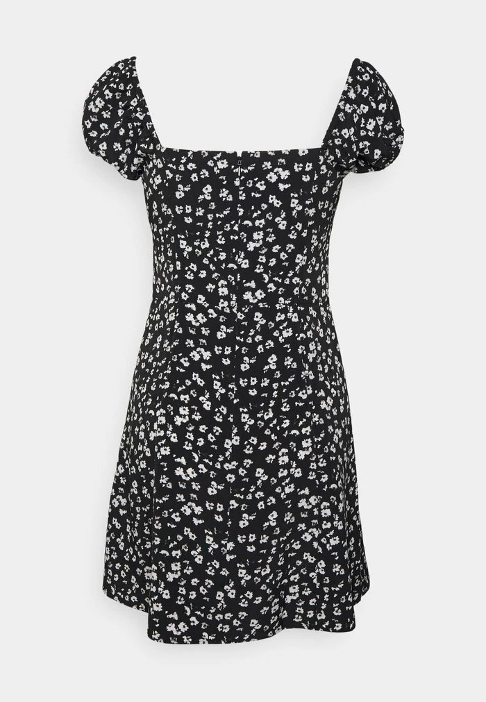 Calvin Klein Jeans OFF SHOULDER DRESS - Robe De Jour - Black/bright White 2 Calvin Klein Jeans OFF SHOULDER DRESS - Robe De Jour - Black/bright White – Image 2