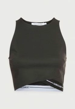 Calvin Klein Jeans MILANO TANK TOP - Débardeur - Black -Calvin Klein Elegant Magasin c7d23b8e4e564bb6bac03cdd276f0ba9