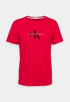 Calvin Klein Jeans ARCHIVAL MONOGRAM TEE UNISEX - T-shirt Imprimé - Salsa/black -Calvin Klein Elegant Magasin c8cec5fbb1ef4e91bb6bb285bf436df0