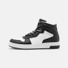 Calvin Klein Jeans BASKETBALL CUPSOLE MID - Baskets Montantes - White/black