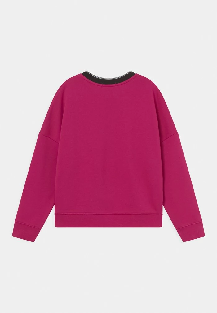 Calvin Klein Jeans INTARSIA LOGO - Sweatshirt - Stunning Magenta 2 Calvin Klein Jeans INTARSIA LOGO - Sweatshirt - Stunning Magenta – Image 2