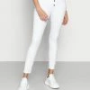 Calvin Klein Jeans HIGH RISE SUPER SKINNY ANKLE - Jeans Skinny - White