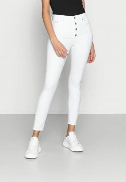 Calvin Klein Jeans HIGH RISE SUPER SKINNY ANKLE - Jeans Skinny - White