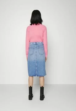 Calvin Klein Jeans MIDI SKIRT - Jupe En Jean - Denim Medium -Calvin Klein Elegant Magasin cb5580e532384e37aca7e4055489a951