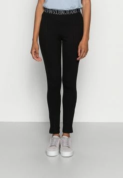Calvin Klein Jeans MILANO LOGO ELASTIC - Legging - Black
