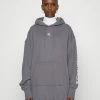 Calvin Klein Jeans TWO TONE MONOGRAM HOODIE DRESS - Robe De Jour - Fossil Grey