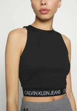 Calvin Klein Jeans MILANO SPORTY TANK - Débardeur - Black -Calvin Klein Elegant Magasin ccf6fa5ad7cd46538cd2c5db3ef67247