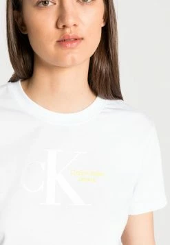Calvin Klein Jeans DYNAMIC TEE - T-shirt Imprimé - Bright White -Calvin Klein Elegant Magasin cdd2b895904b43e98574b6d68ccadf1e