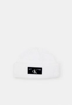 Calvin Klein Jeans SHORT BEANIE UNISEX - Bonnet - Bright White