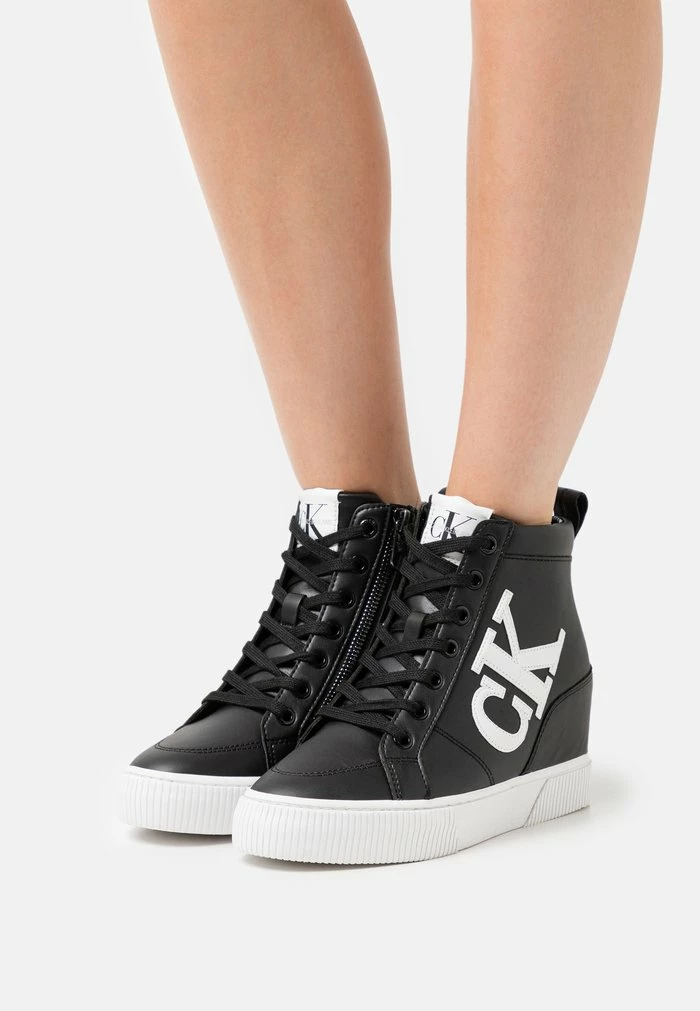 Calvin Klein Jeans HIDDEN WEDGE - Baskets Montantes - Black 1 Calvin Klein Jeans HIDDEN WEDGE - Baskets Montantes - Black