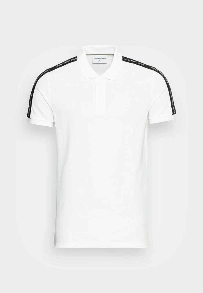 Calvin Klein Jeans CONTRAST TAPE - Polo - Bright White 4 Calvin Klein Jeans CONTRAST TAPE - Polo - Bright White – Image 4