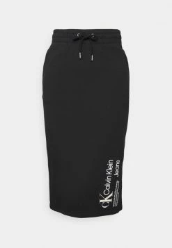 Calvin Klein Jeans URBAN LOGO COLUMN SKIRT - Jupe Crayon - Black