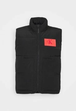 Calvin Klein Jeans PUFFER VEST - Veste Sans Manches - Black -Calvin Klein Elegant Magasin d0240e2b6334449aa07eda2e0e422574