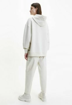 Calvin Klein Jeans OVERSIZED - Sweat à Capuche - Eggshell -Calvin Klein Elegant Magasin d0d1ac0be9ea41e28f096b7eeb3c6249