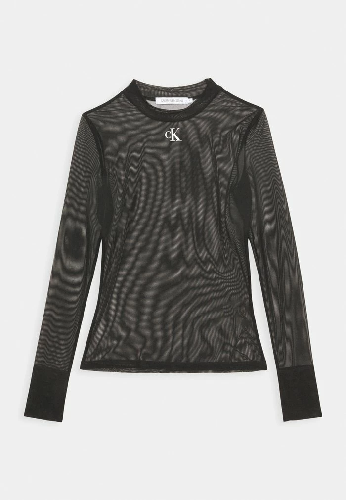 Calvin Klein Jeans HIGH NECK - T-shirt à Manches Longues - Black 1 Calvin Klein Jeans HIGH NECK - T-shirt à Manches Longues - Black