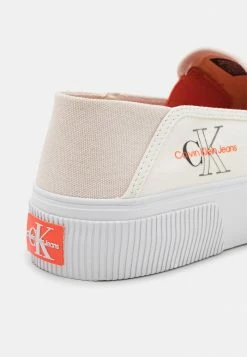 Calvin Klein Jeans Baskets Basses - White/eggshell -Calvin Klein Elegant Magasin d100bf74fe0441ac8493dd1fb81e1ab7