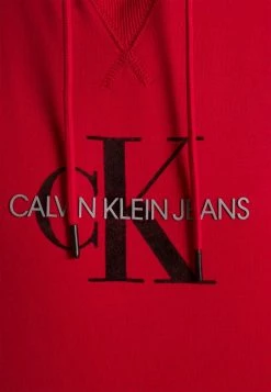Calvin Klein Jeans ARCHIVAL MONOGRAM HOODIE UNISEX - Sweatshirt - Salsa/black -Calvin Klein Elegant Magasin d1160c3d304346cdb06a3b33c44d79de