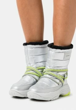 Calvin Klein Jeans CHUNKY LACEUP - Bottes De Neige - Silver