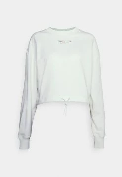 Calvin Klein Jeans PRIDE CROPPED CREW NECK - Sweatshirt - Bright White