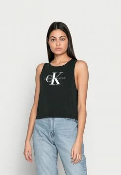 Calvin Klein Jeans MONOGRAM - Débardeur - Black