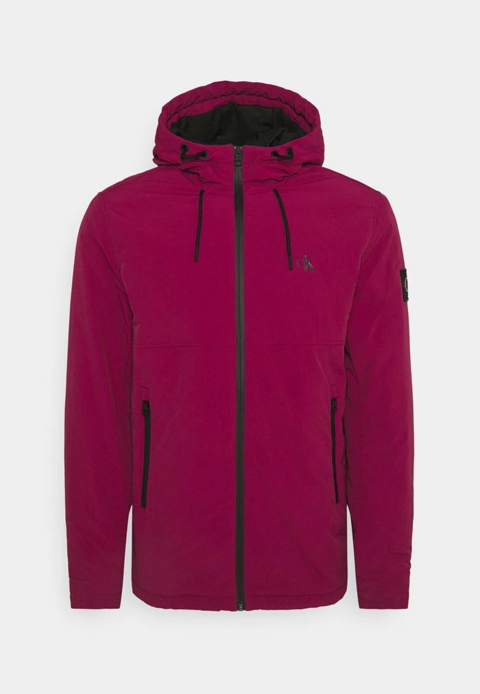 Calvin Klein Jeans HOODED NEW HARRINGTON JACKET - Veste Mi-saison - Purple 1 Calvin Klein Jeans HOODED NEW HARRINGTON JACKET - Veste Mi-saison - Purple