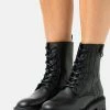 Calvin Klein Jeans COMBAT MID LACEUP BOOT ZIP - Bottines à Lacets - Black